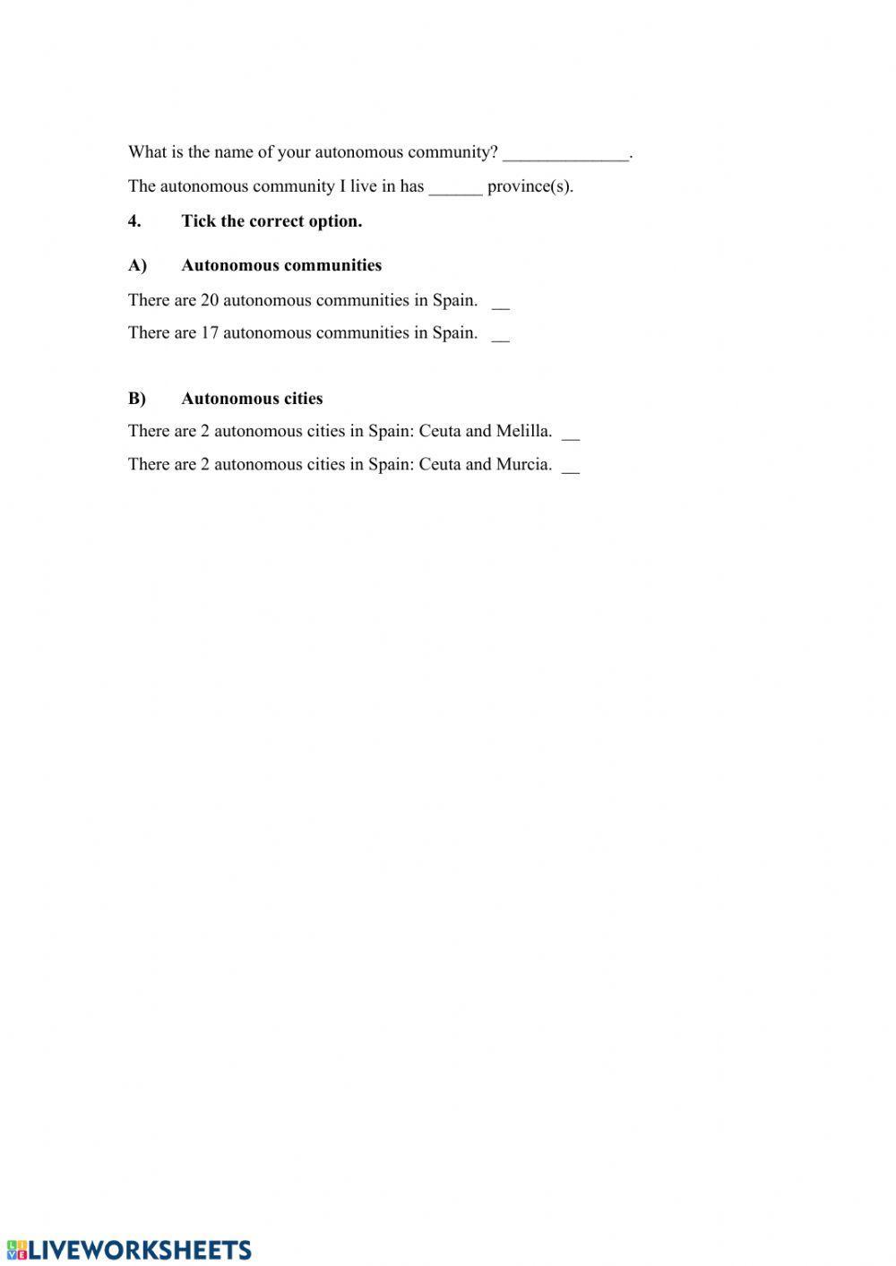 Autonomous Communities of Spain