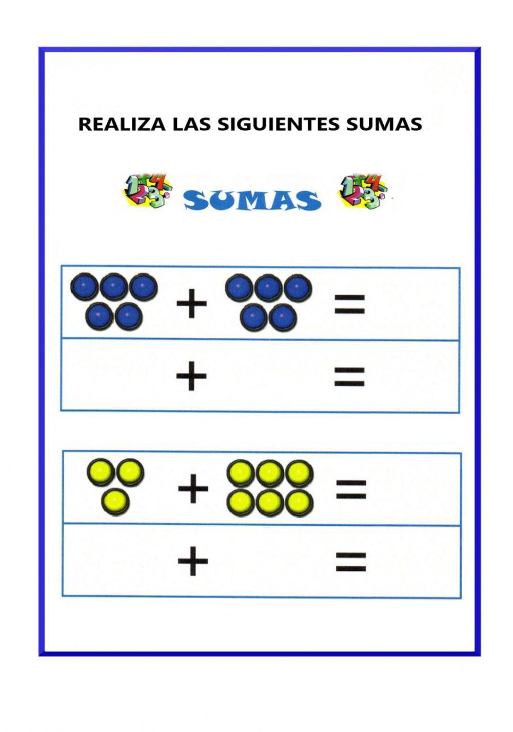 Sumas de puntos de colores