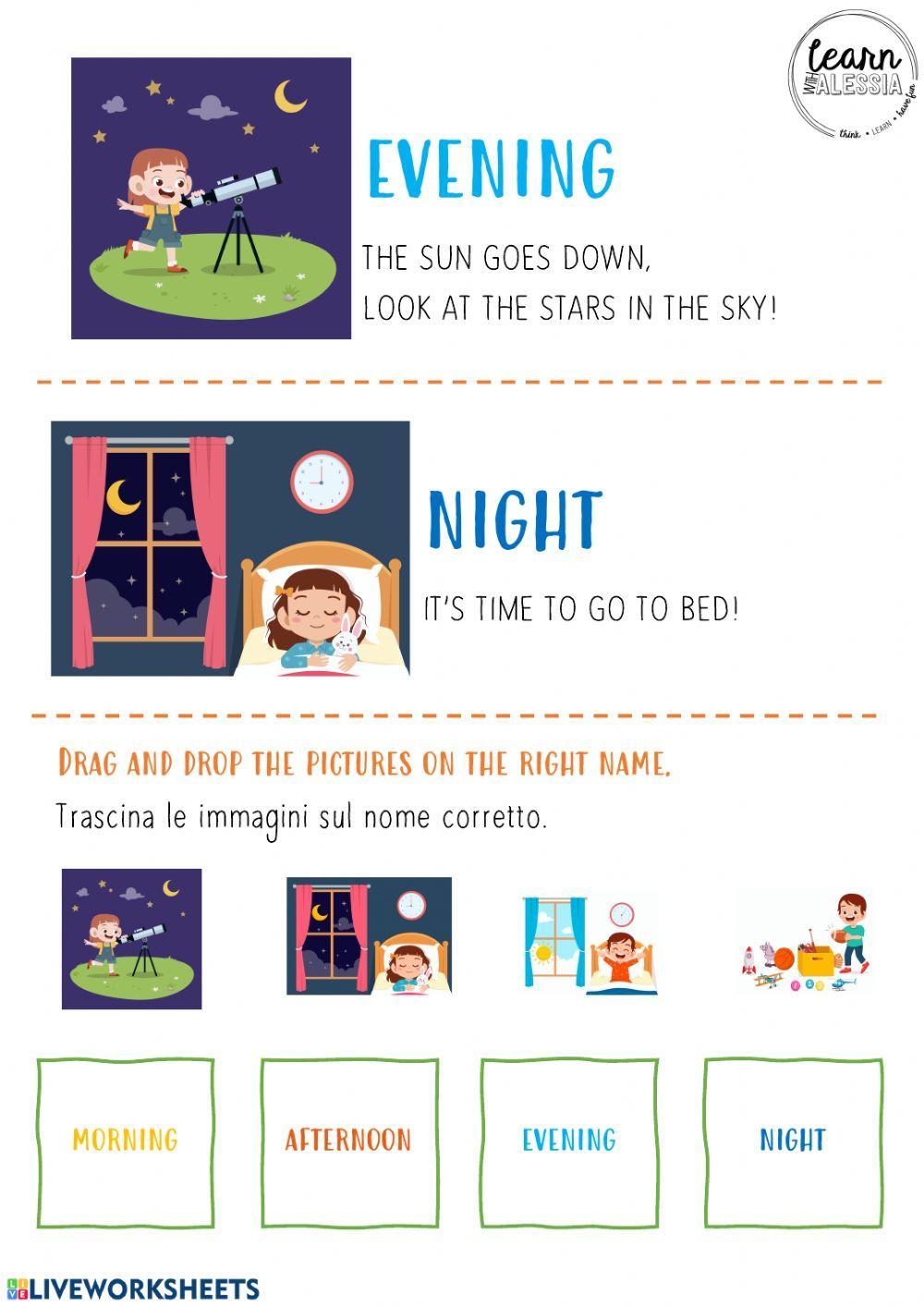 Morning Afternoon Evening Night Worksheets morning-afternoon-evening-night-worksheets