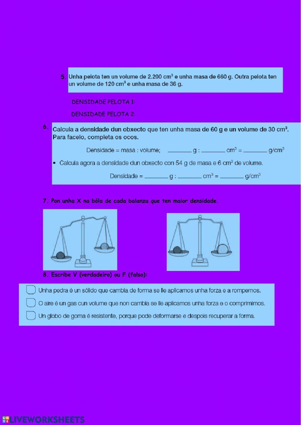  A MATERIA E AS SÚAS PROPIEDADES