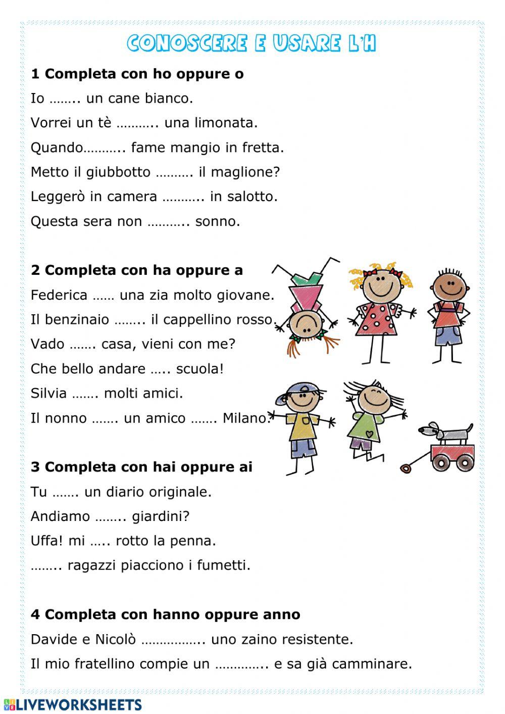 Conosce e usare l'H Conosce e usare l'H
