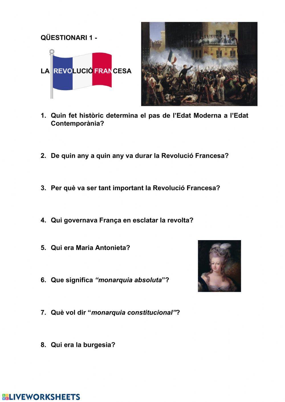 LA REVOLUCIÓ FRANCESA
