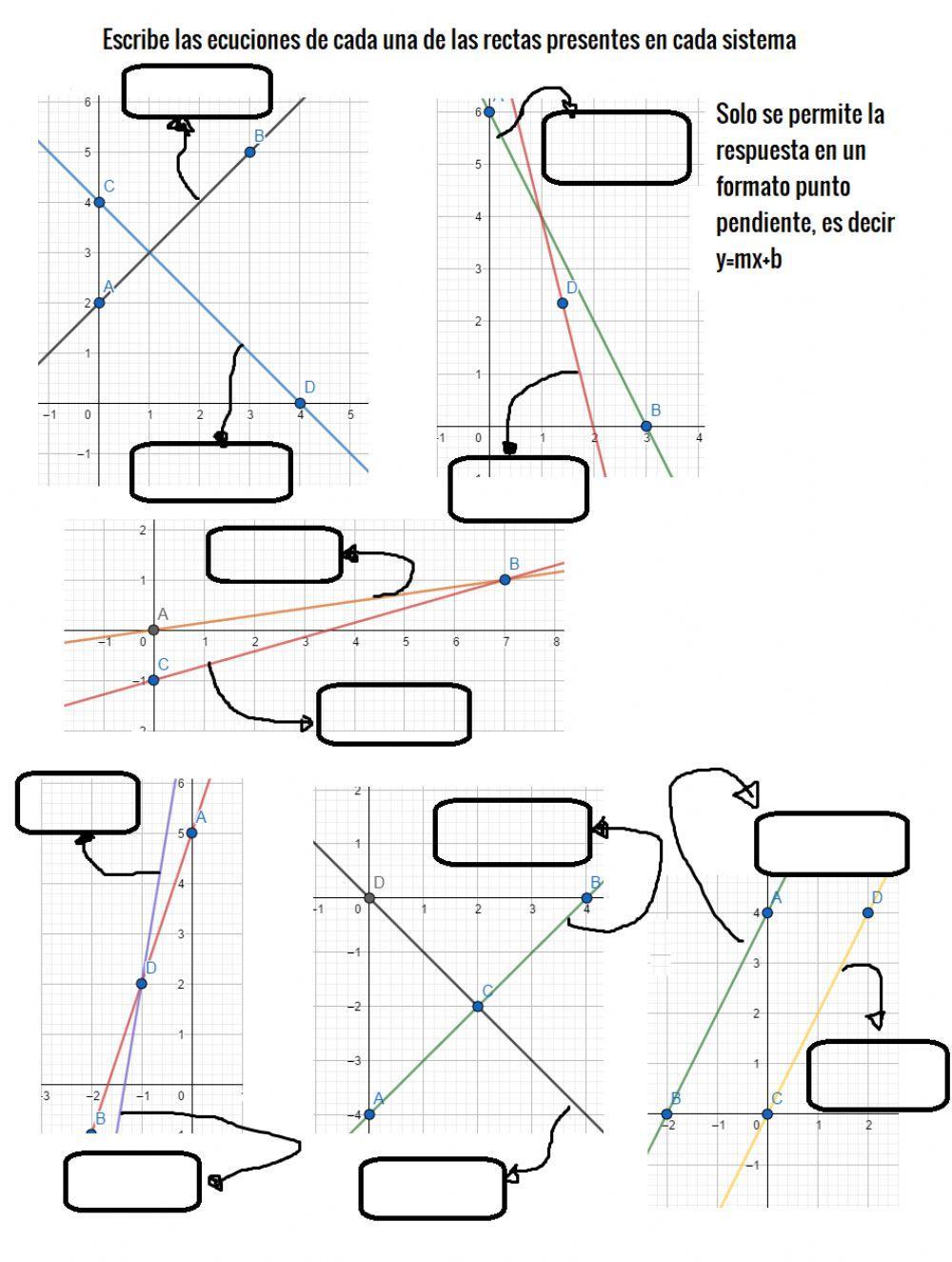 Ecuacions de la recta