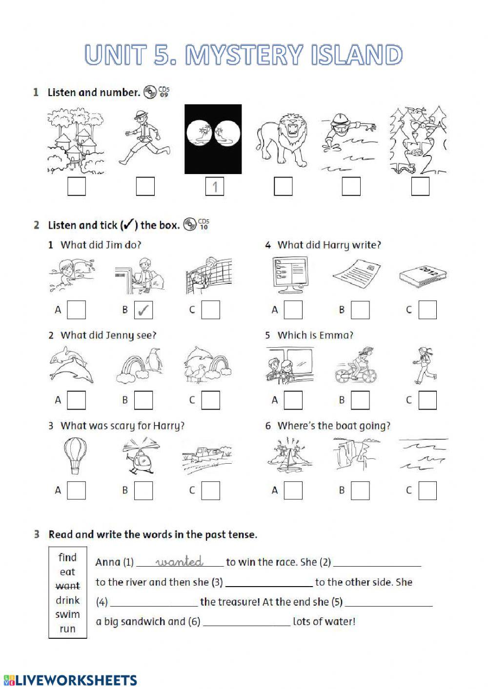 Places and verbs in the past