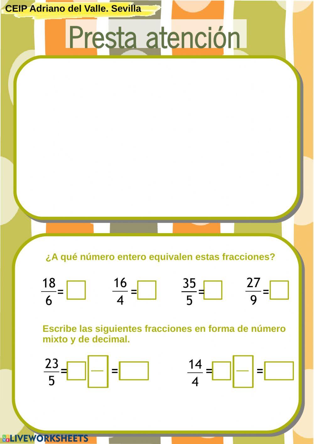 Fracciones-divisiones
