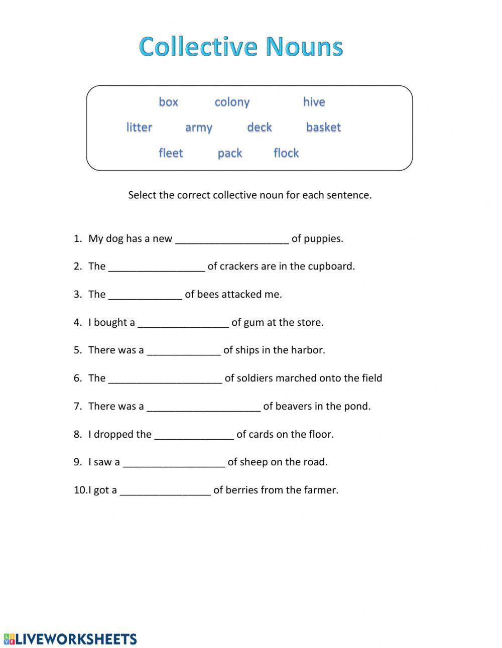 smcginty317 Collective Nouns Fillin 143645