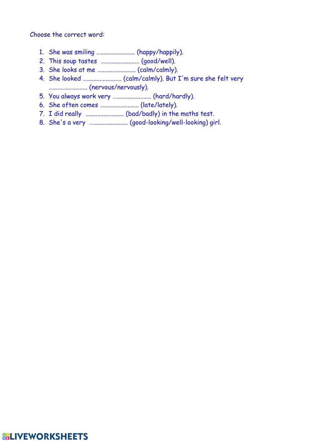 Adjectives vs Adverbs 3