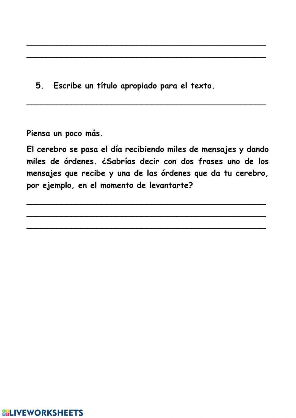 Comprensión lectora nº 3