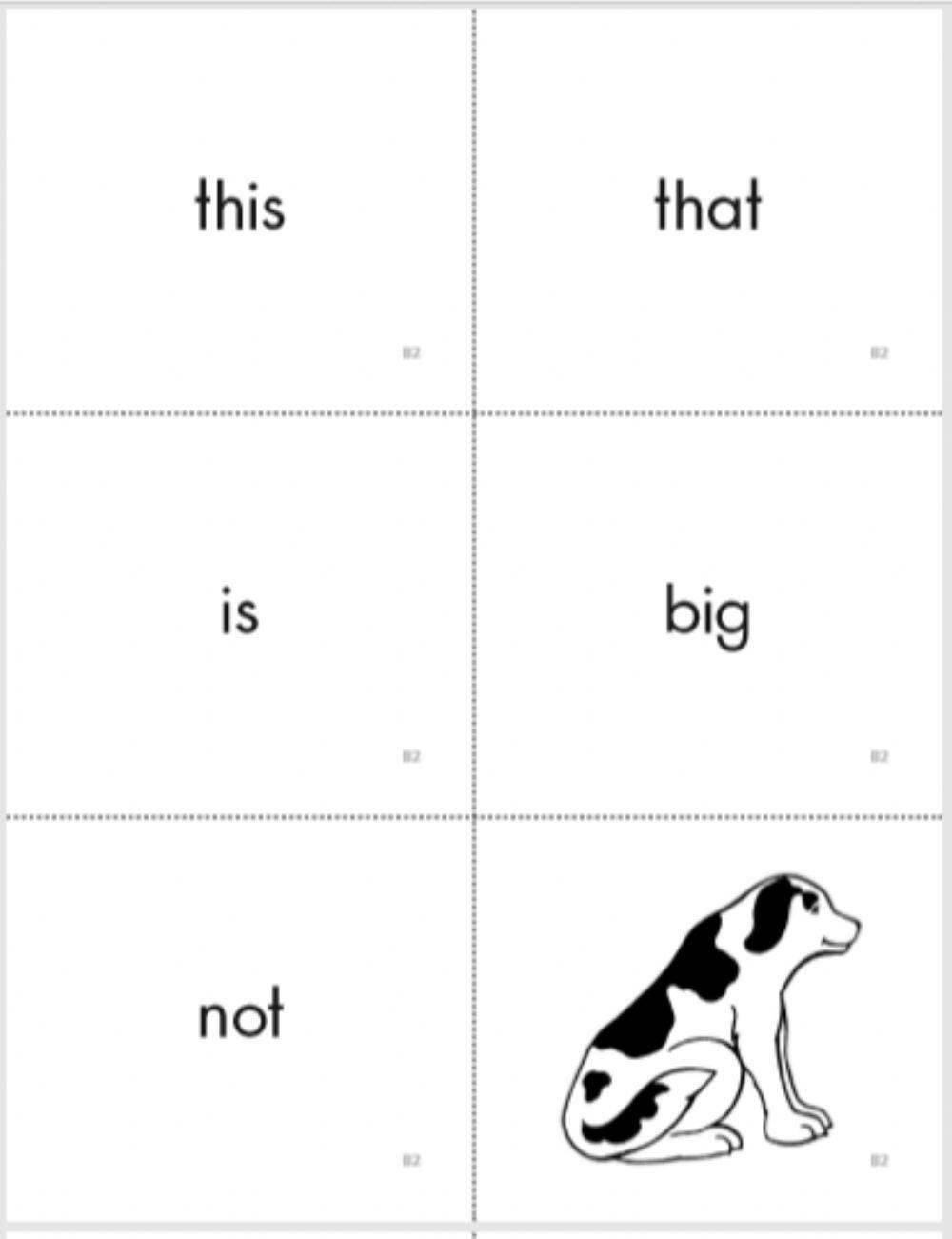 Sight Words Speaking Exercise