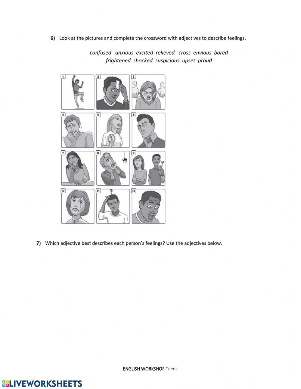 UNIT 1: Feelings (Solutions Pre-Intermediate)