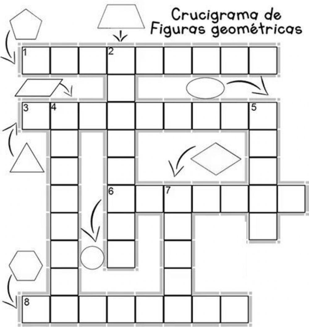 Crucigrama de figuras geométricas