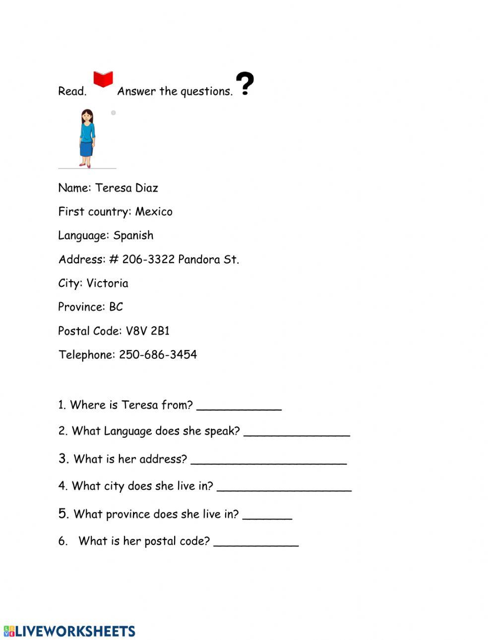 Personal Information Story