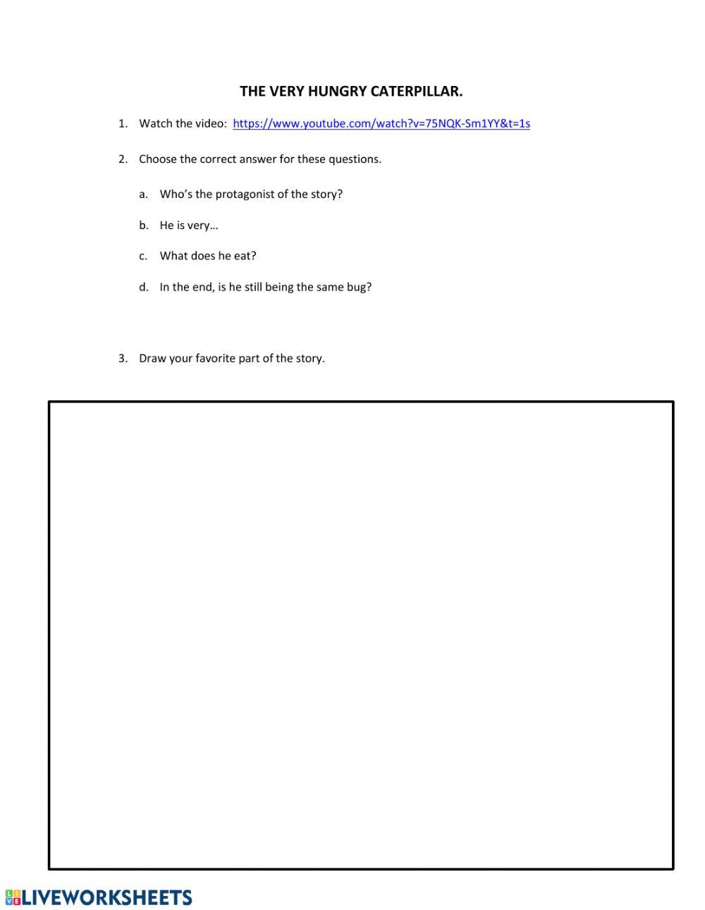 The very hungry caterpillar