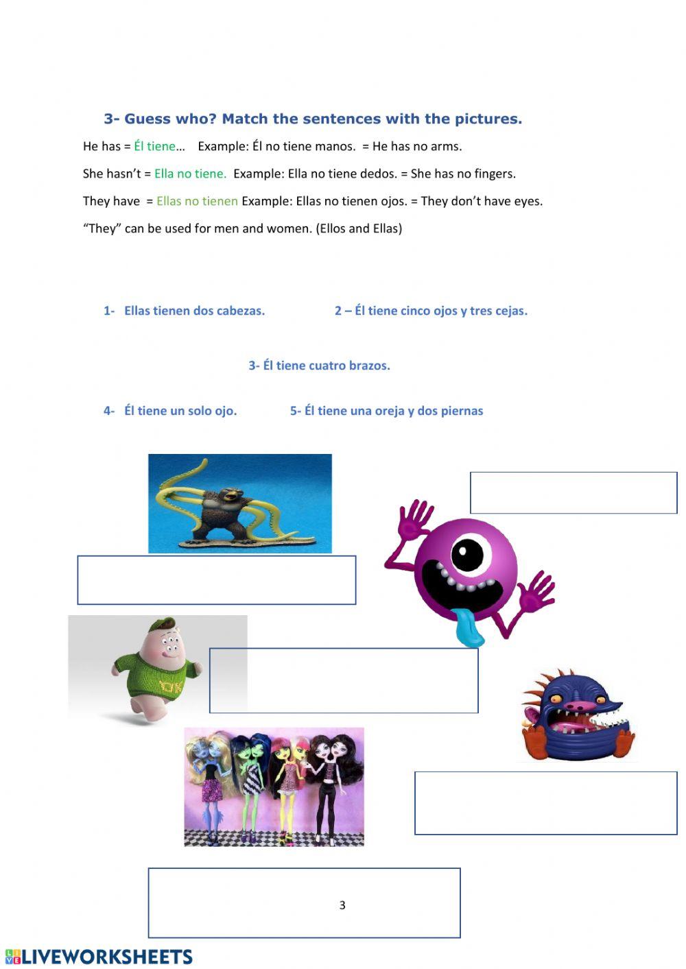 Repasamos las partes del cuerpo