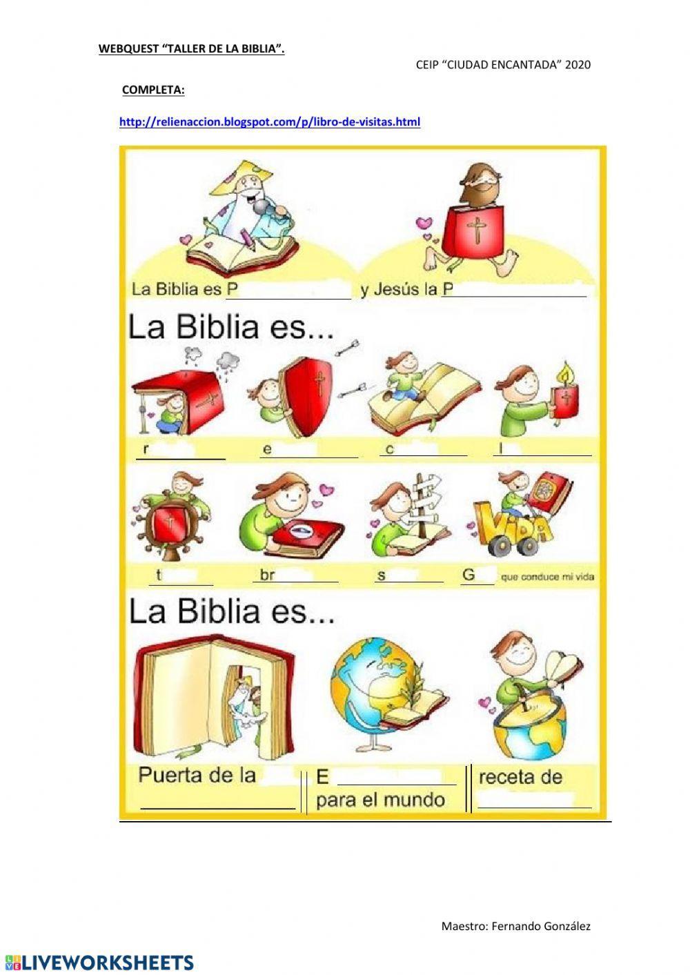 Webquest sobre la Biblia