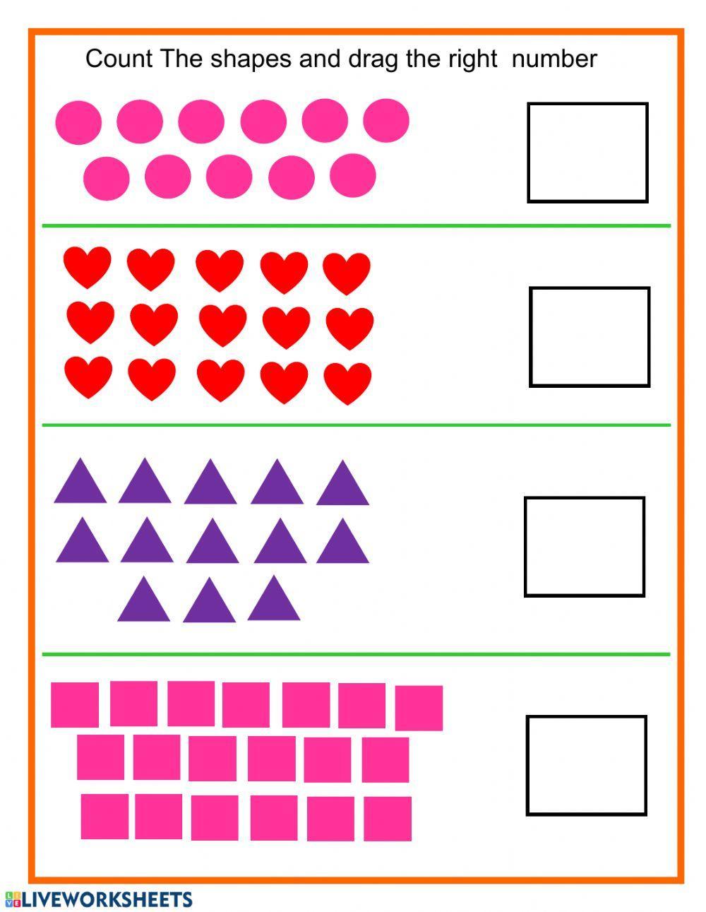 Numbers 11 to 20 write number