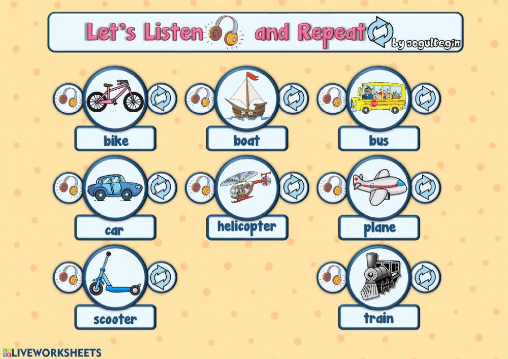 Let's Listen and Repeat