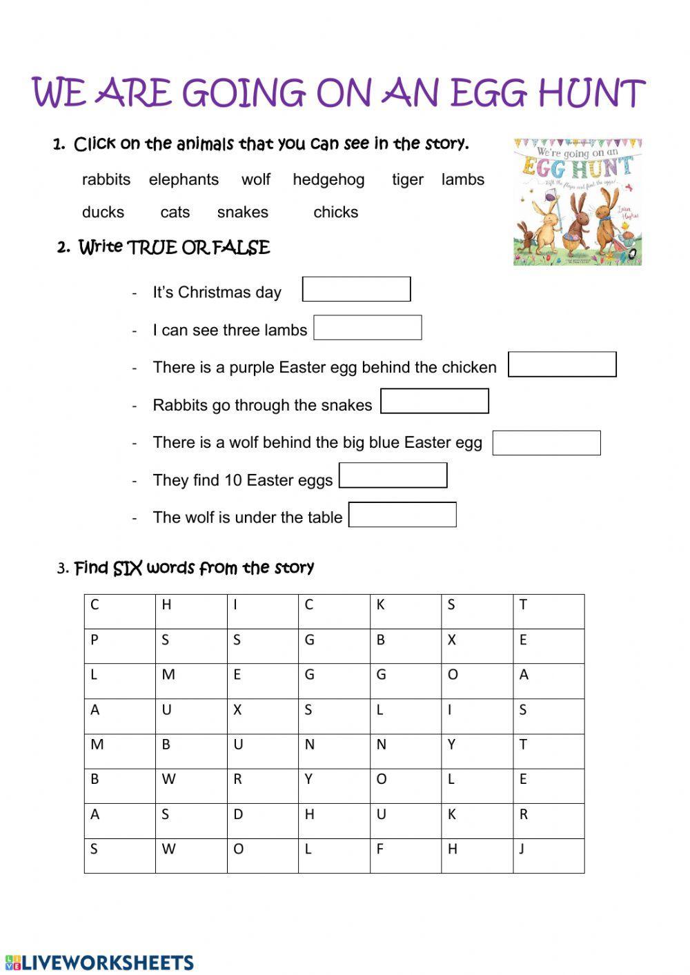 We're going on an egg hunt