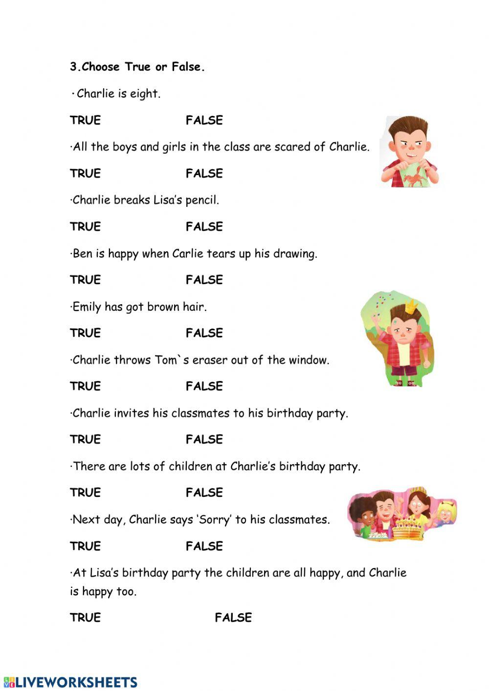 THE BULLY WORKSHEET