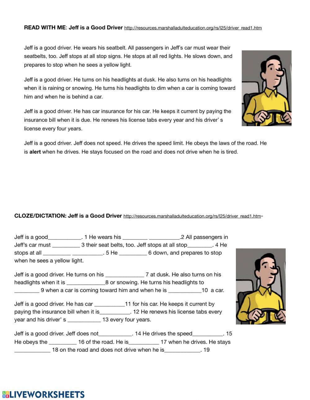 Jeff is a Good Driver