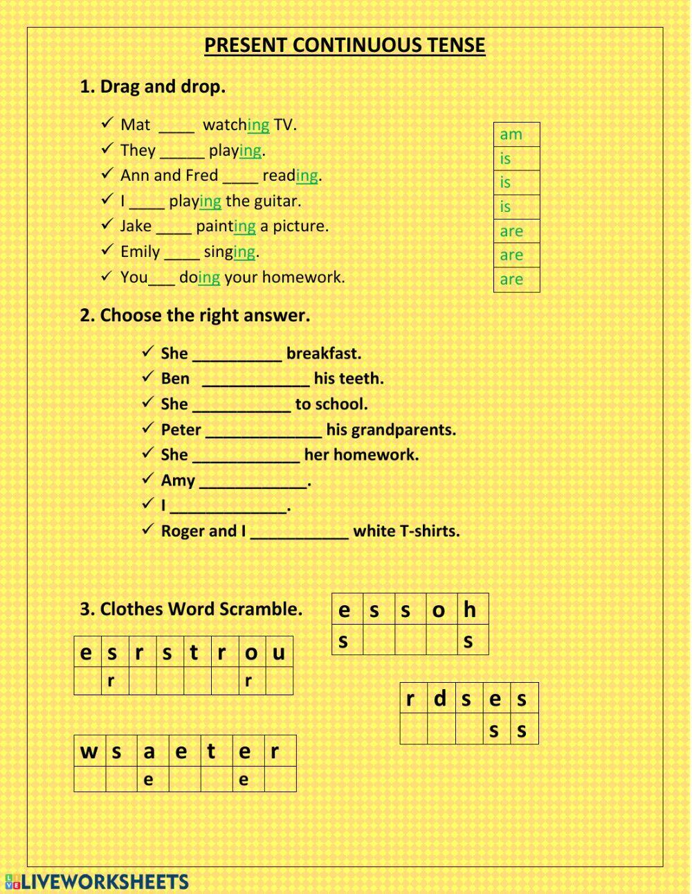 Present Continuous Tense Present Continuous Tense