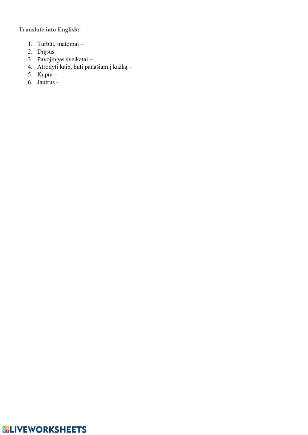 Vocabulary  - Strange but true