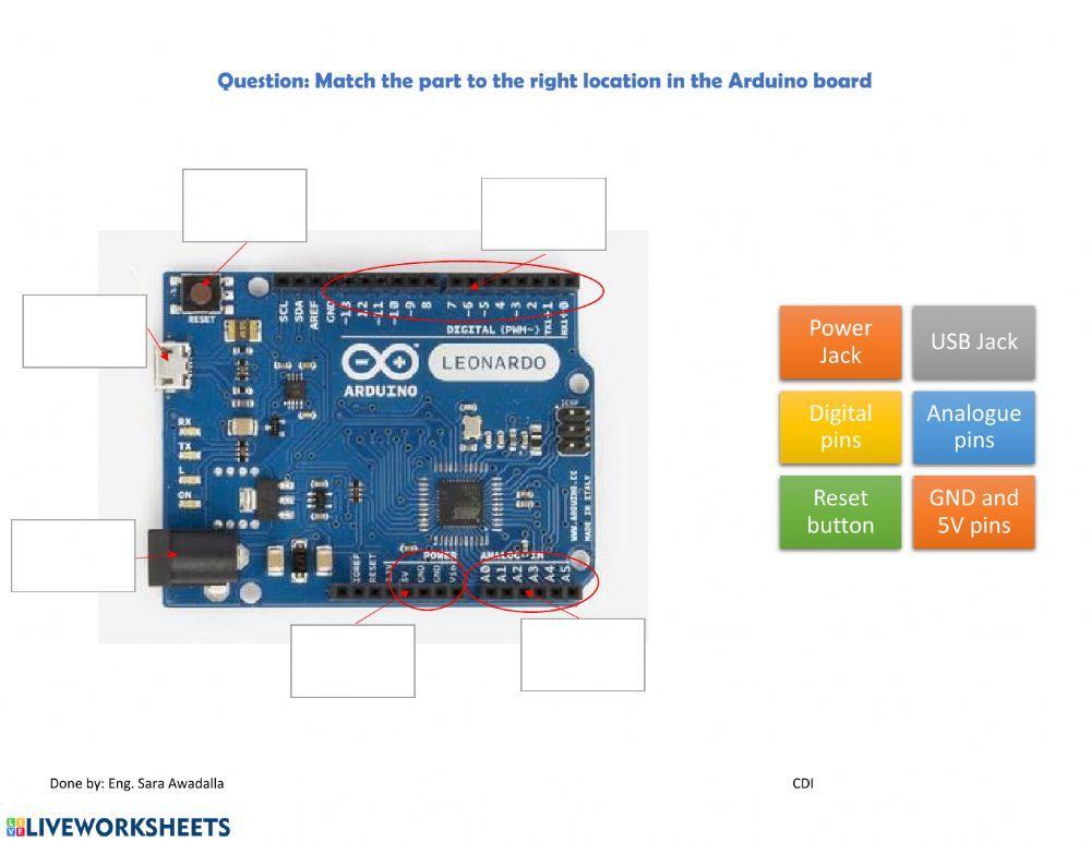 Arduino IDE  Live Worksheets