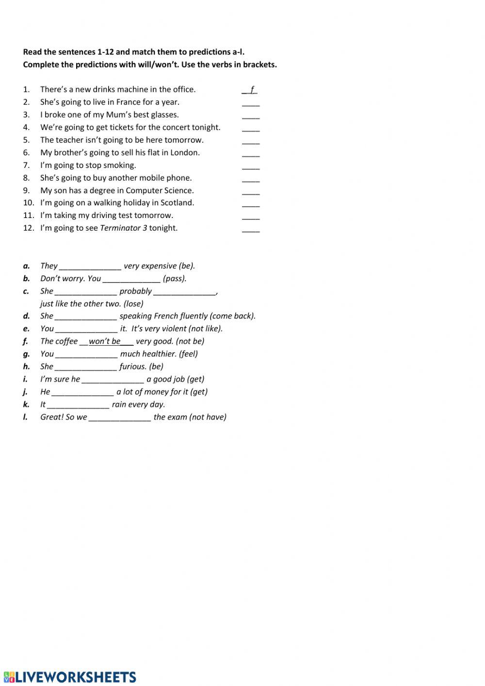 Future with Will-Won't