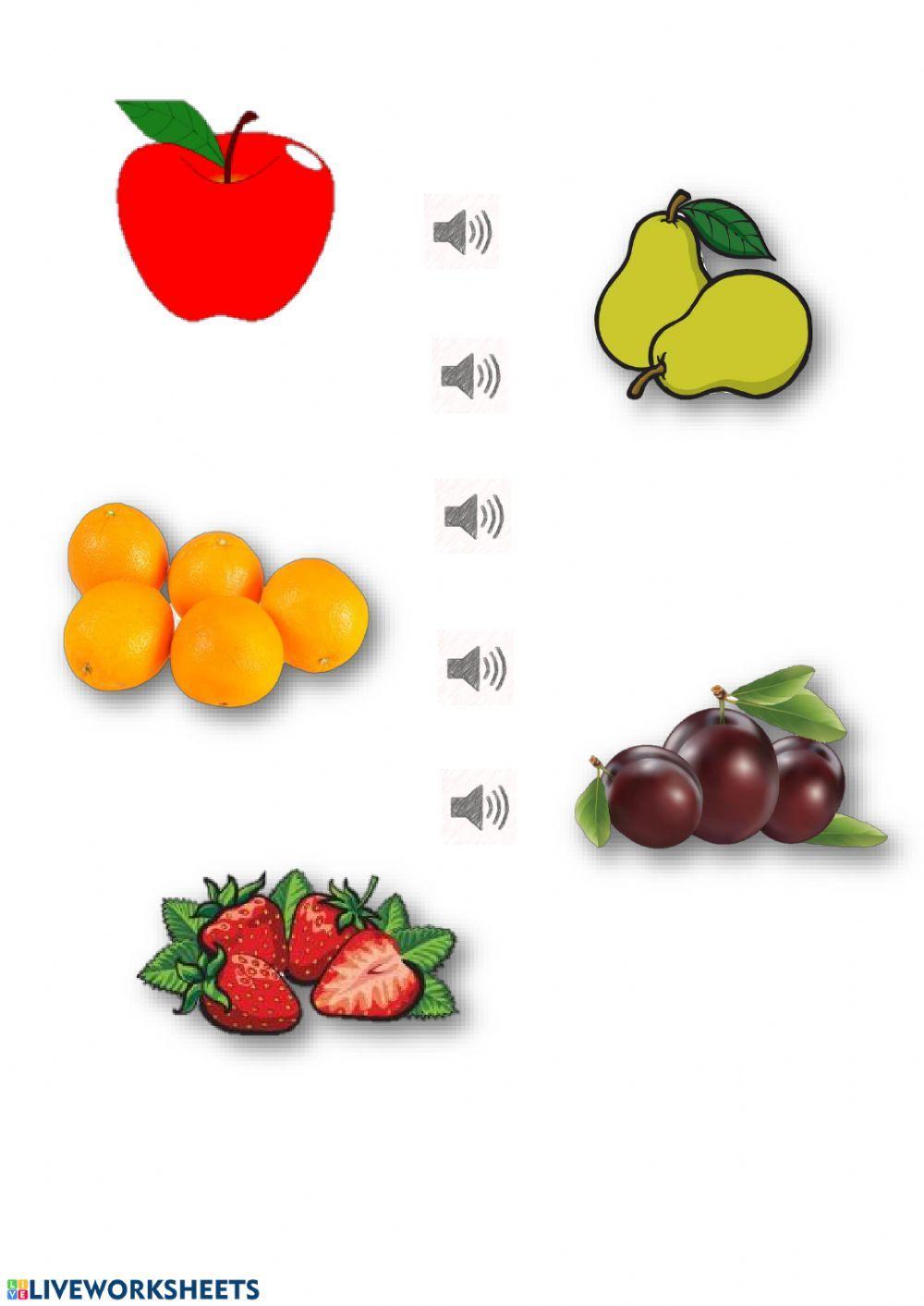 Fruits and numbers