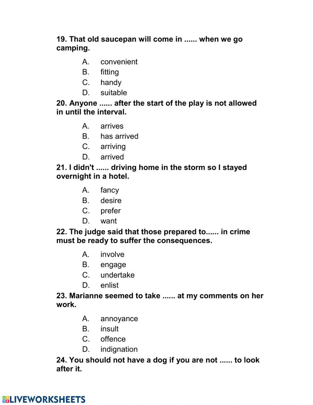Ielts placement test
