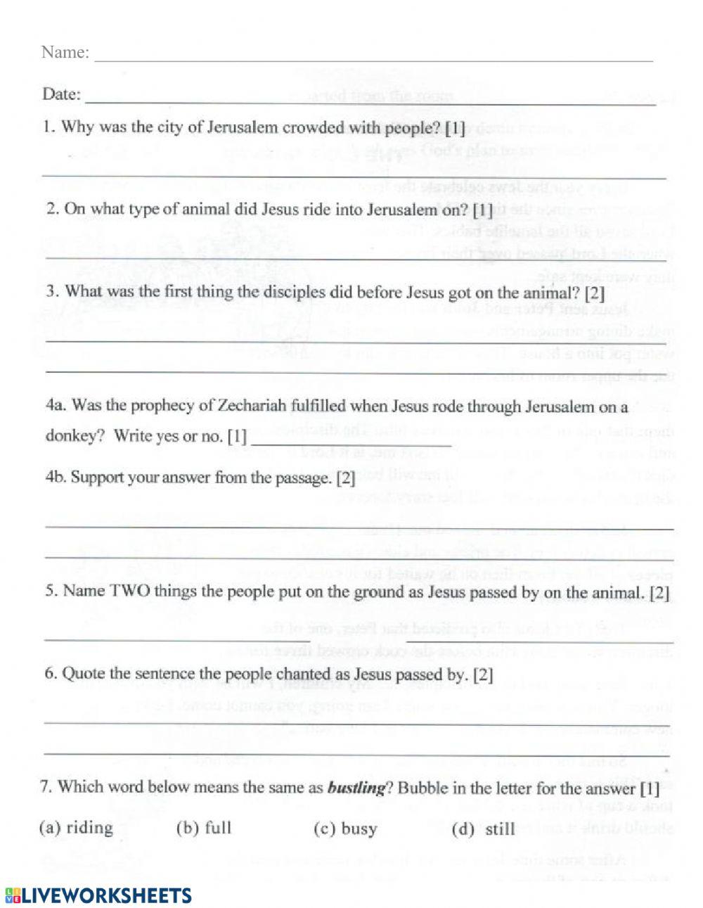 Celebrating Palm Sunday