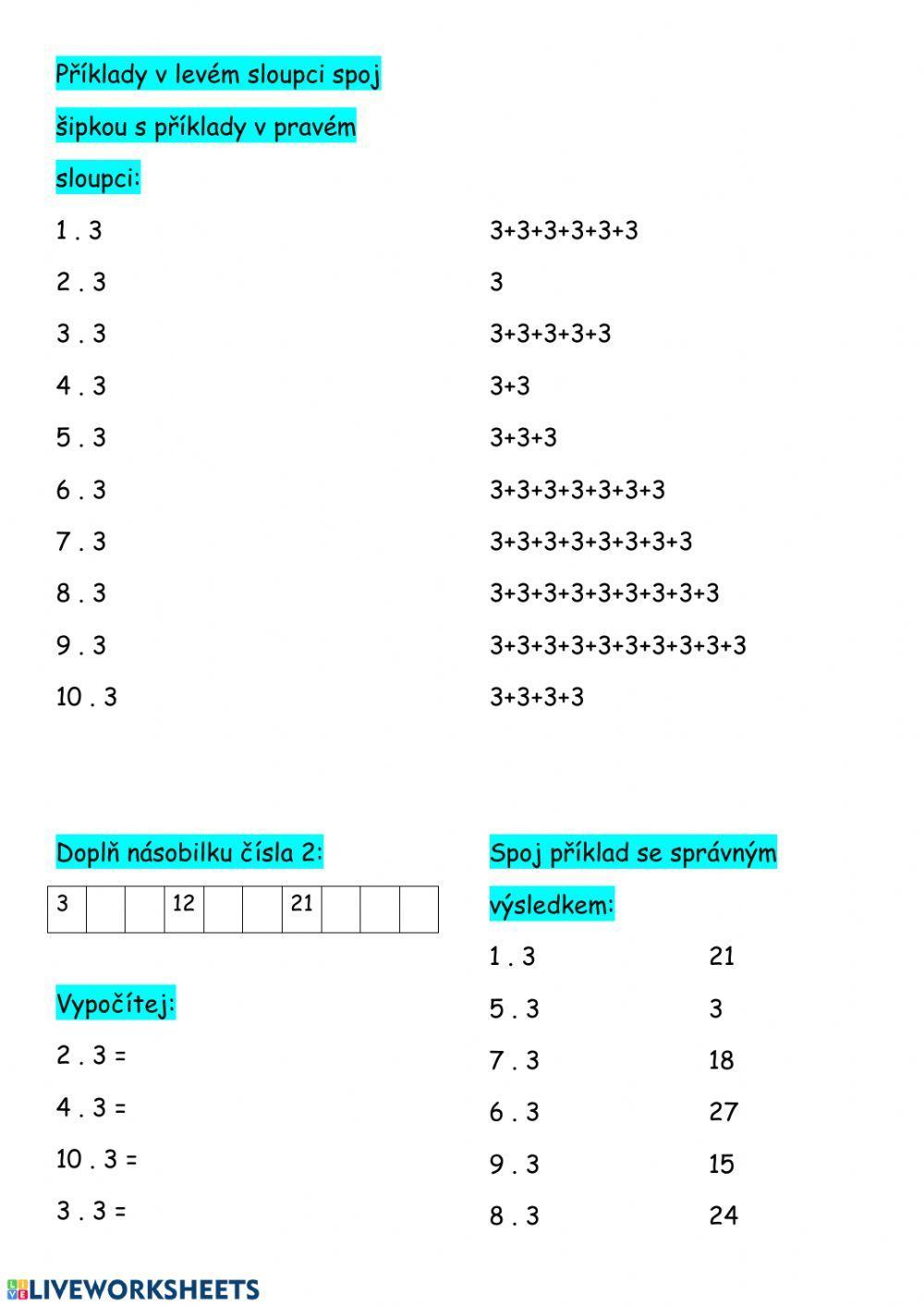 Nasobilka 3 procvicovani
