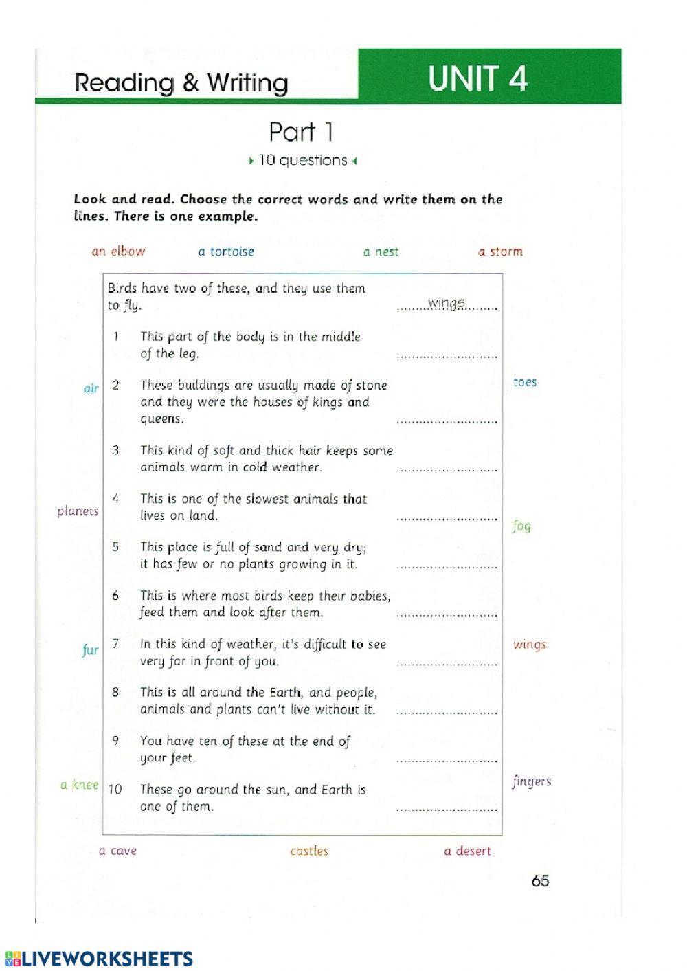 YLE Flyers test unit 4