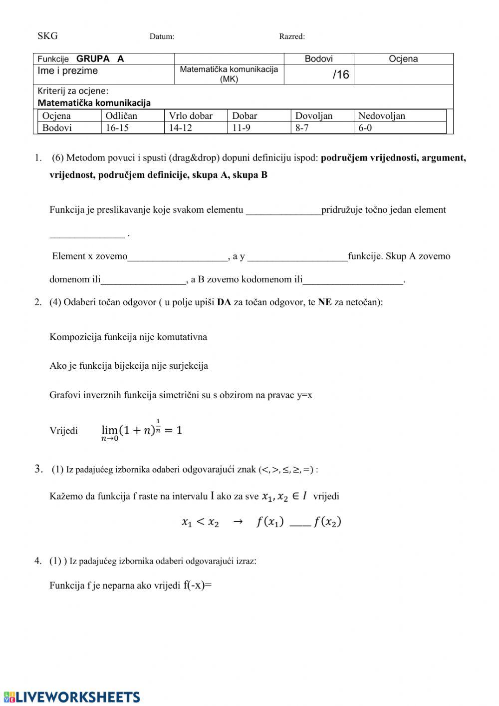 Svojstva funkcija-MK