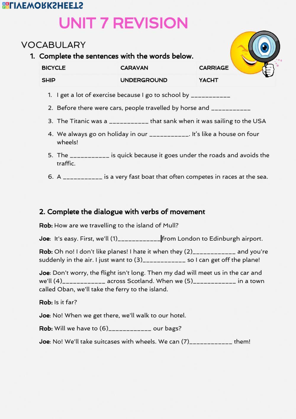 Pulse 2, Unit 7 revision