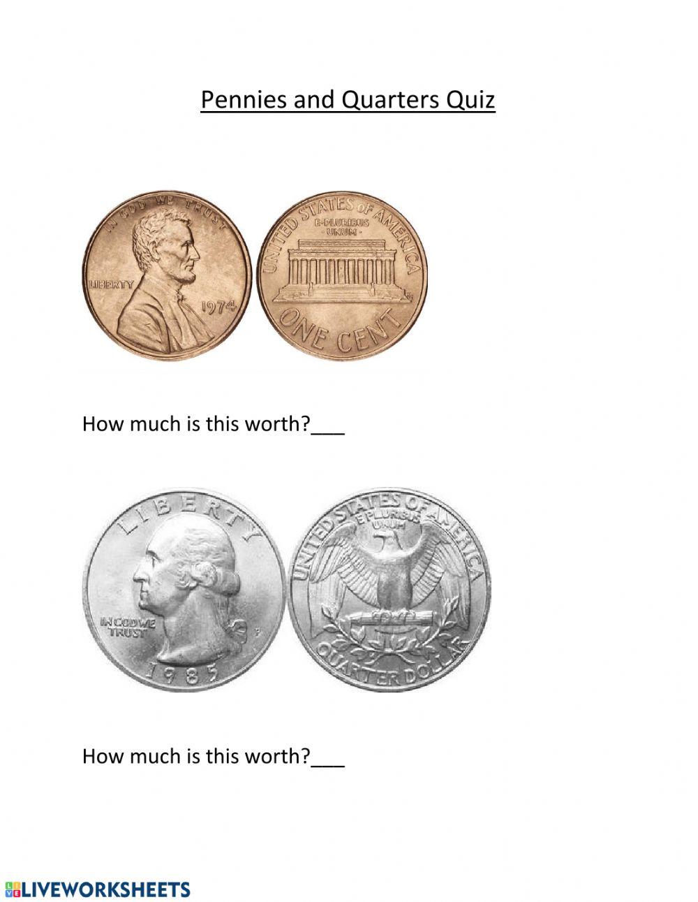 Penny & Quarter Quiz 1