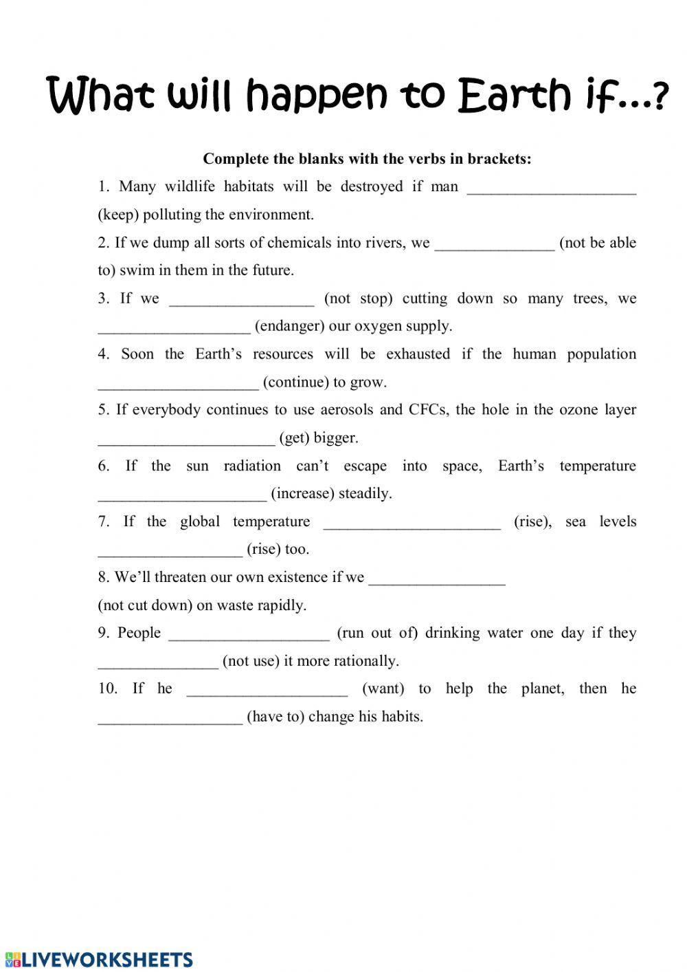 What will happen to Earth if...