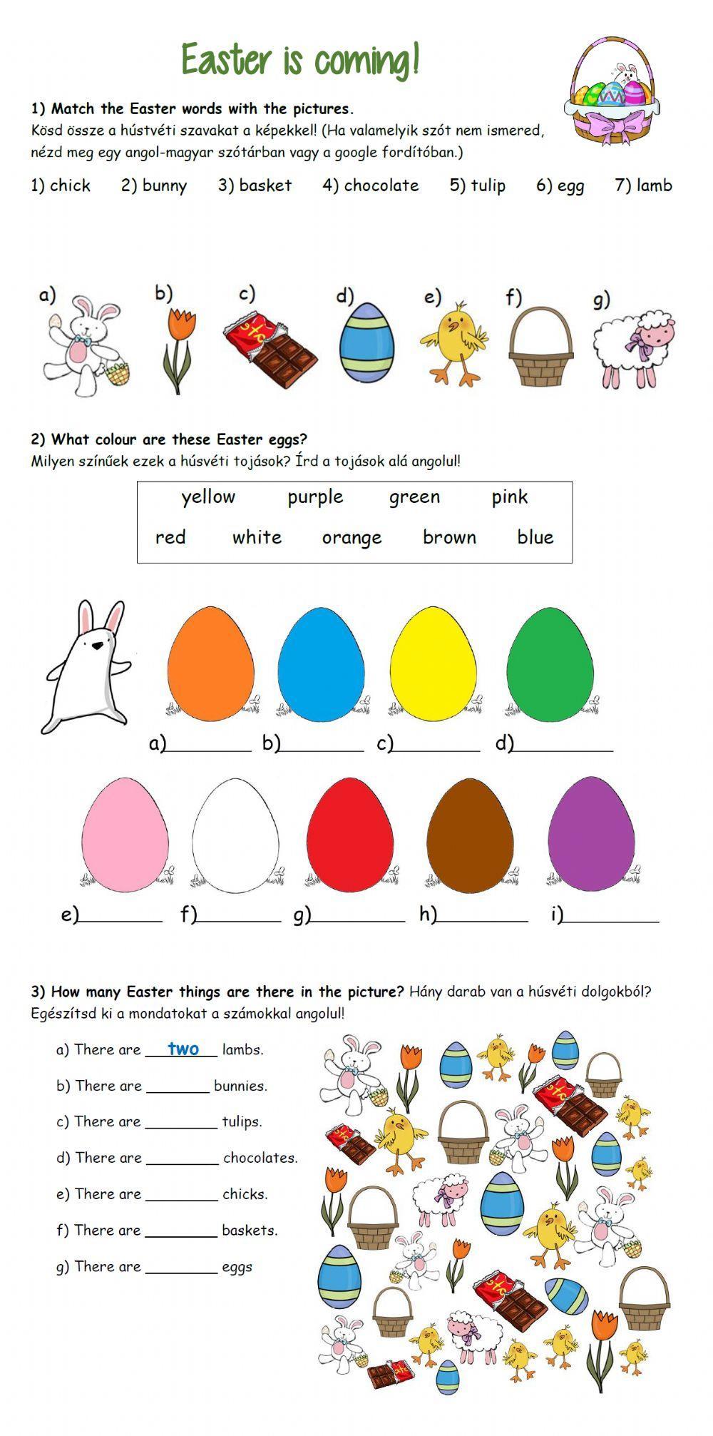 Easter worksheet