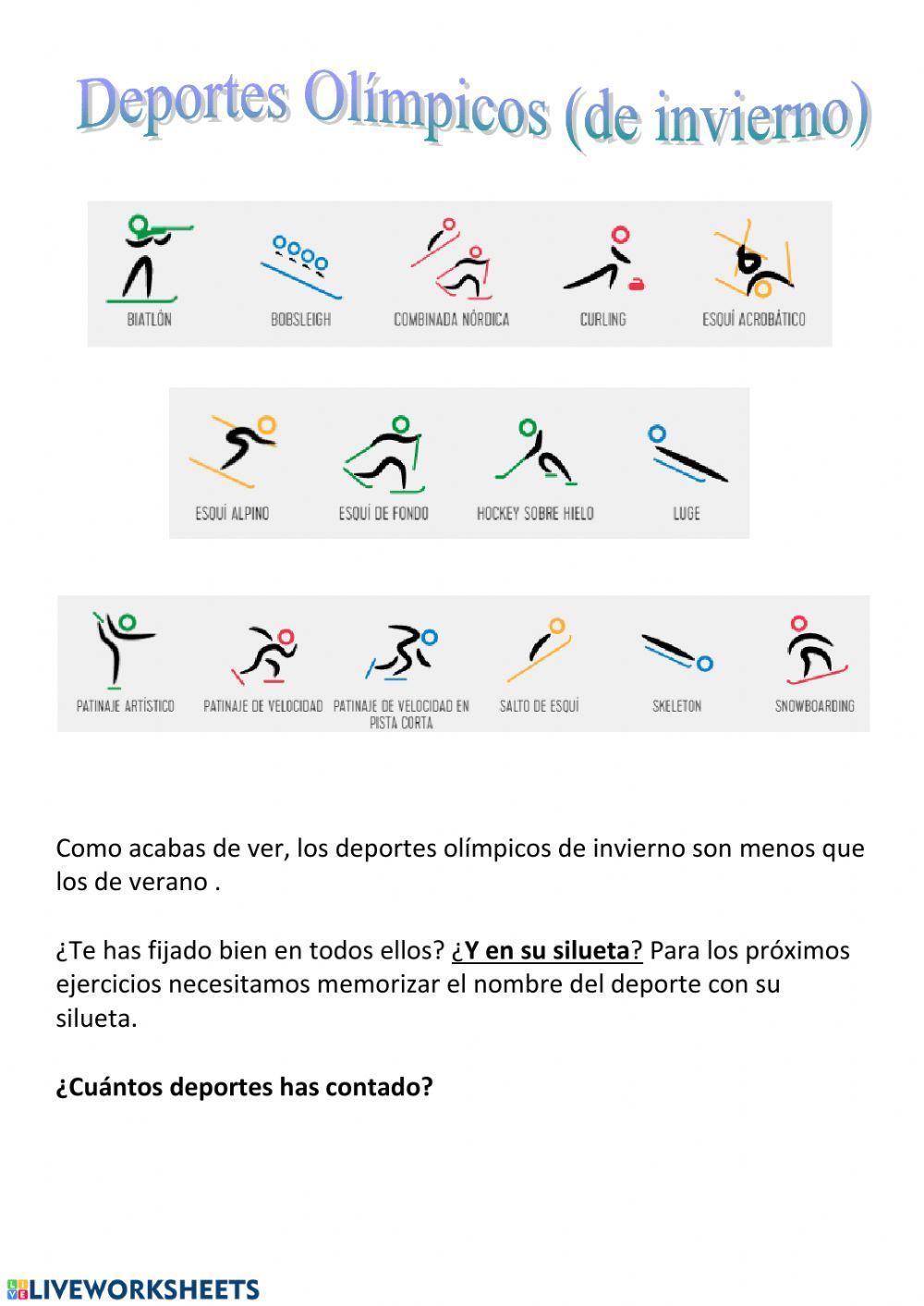 Deportes Olímpicos - Invierno