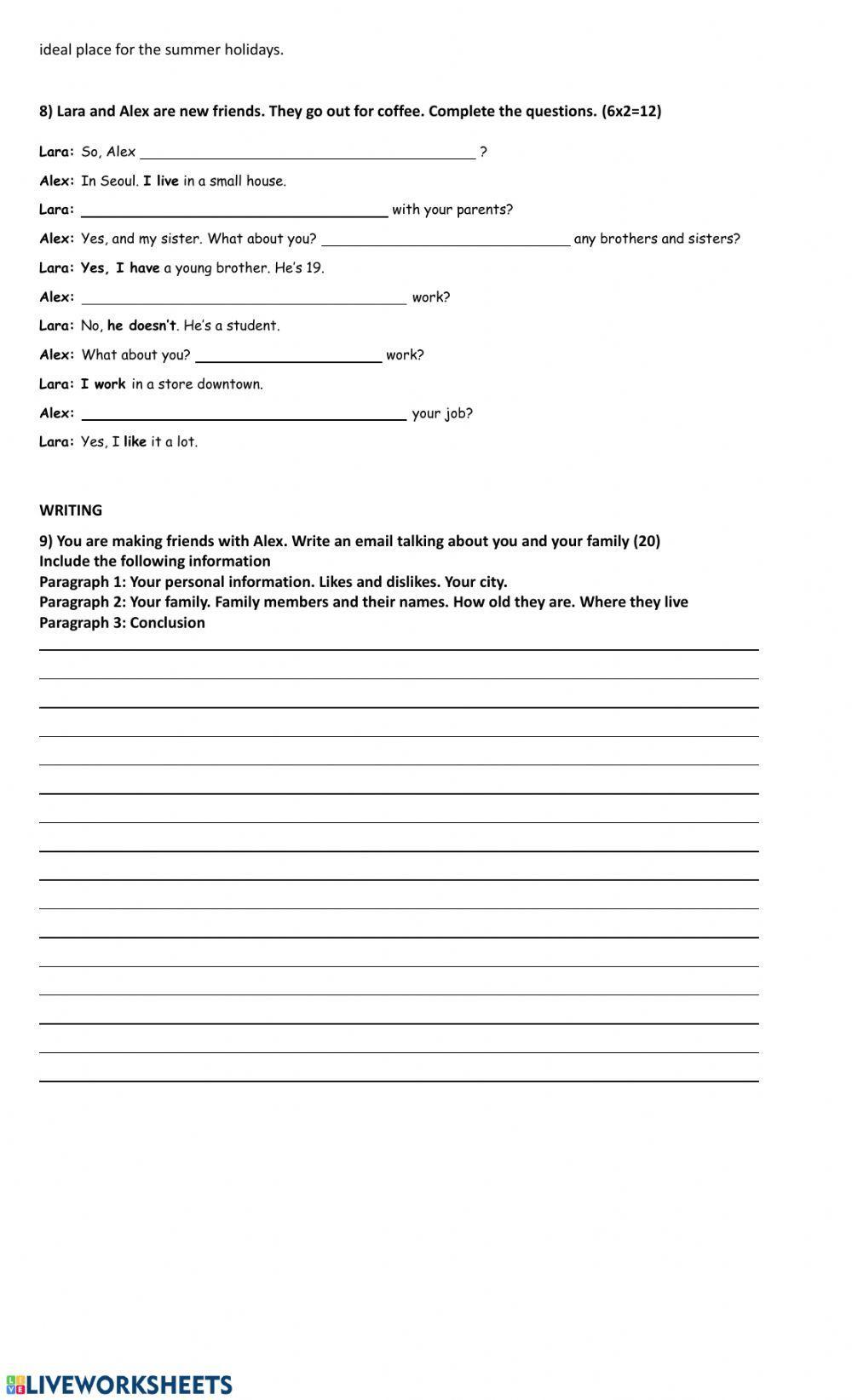 Placement test Adults Acel 1