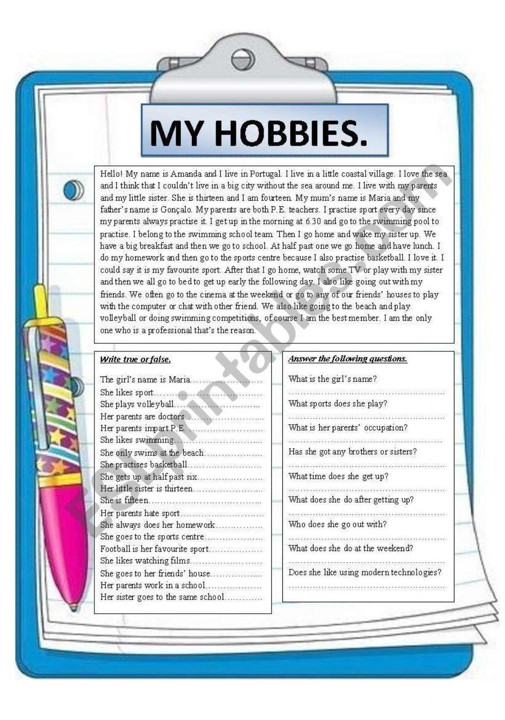 My Hobbies