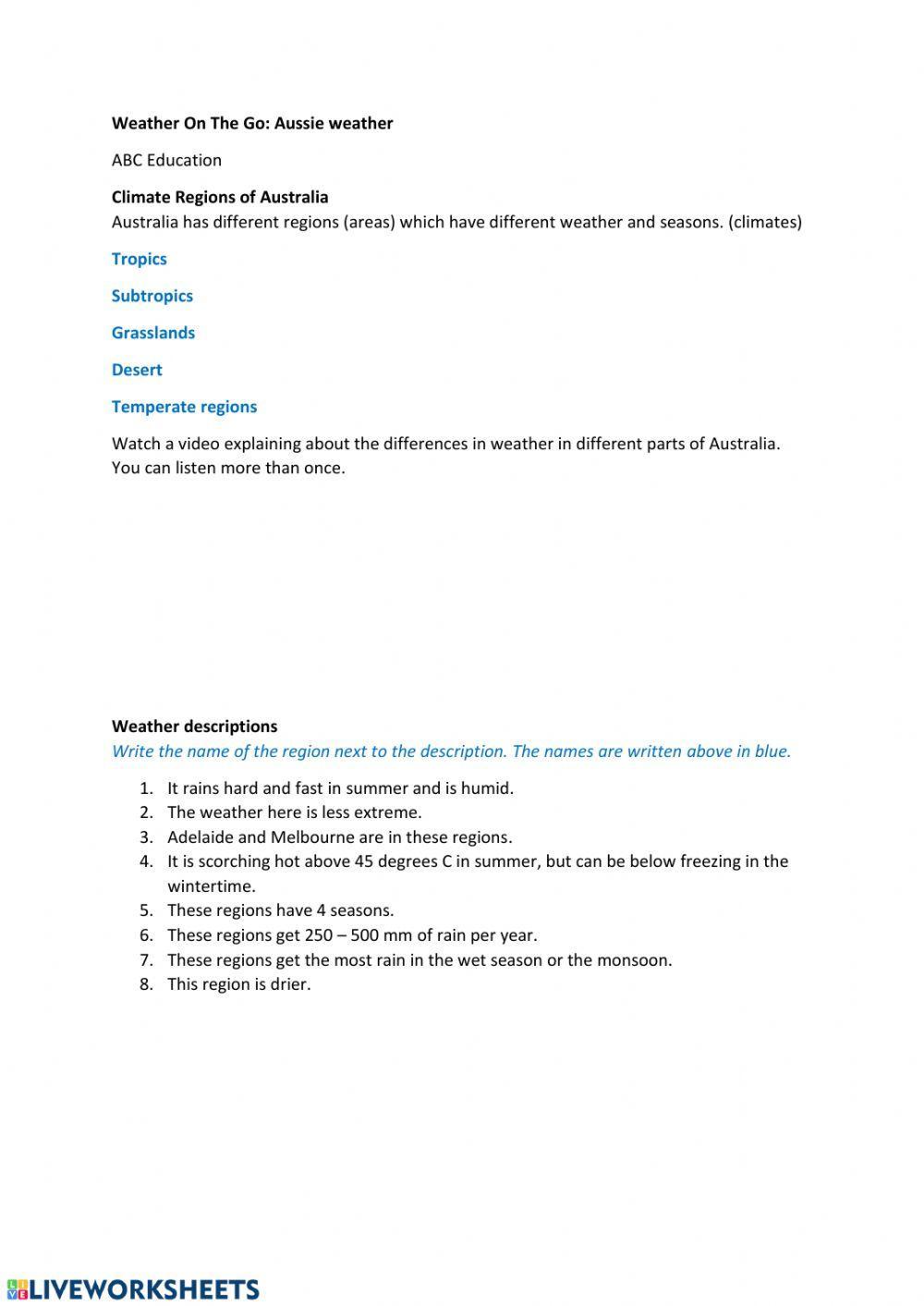 Weather on the go: Aussie Weather