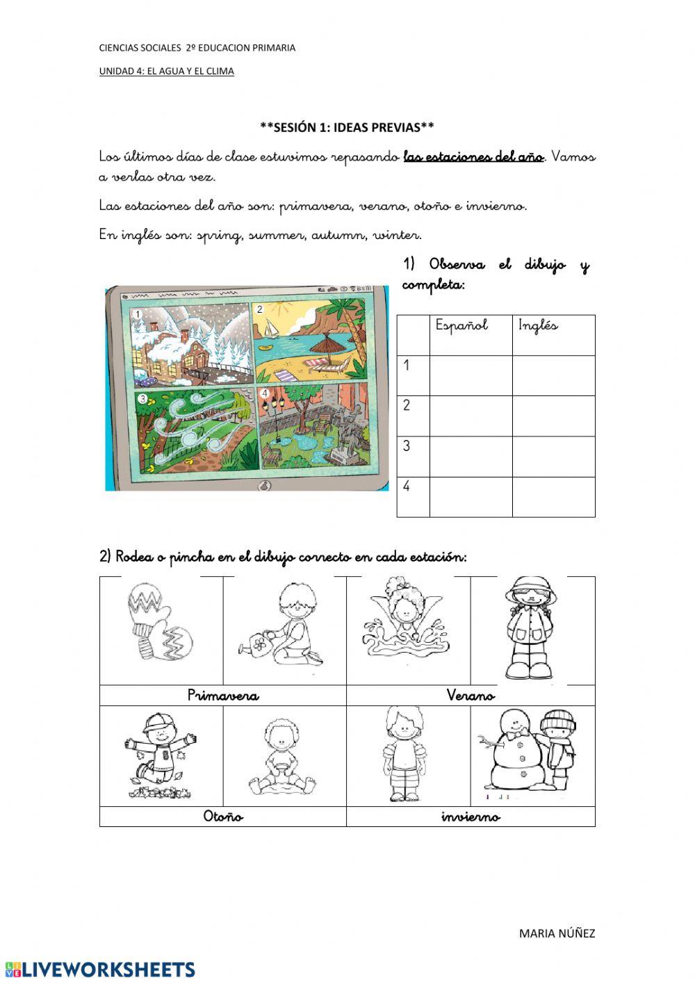 Las estaciones del año