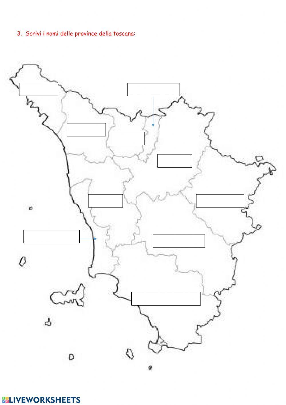 La regione Toscana