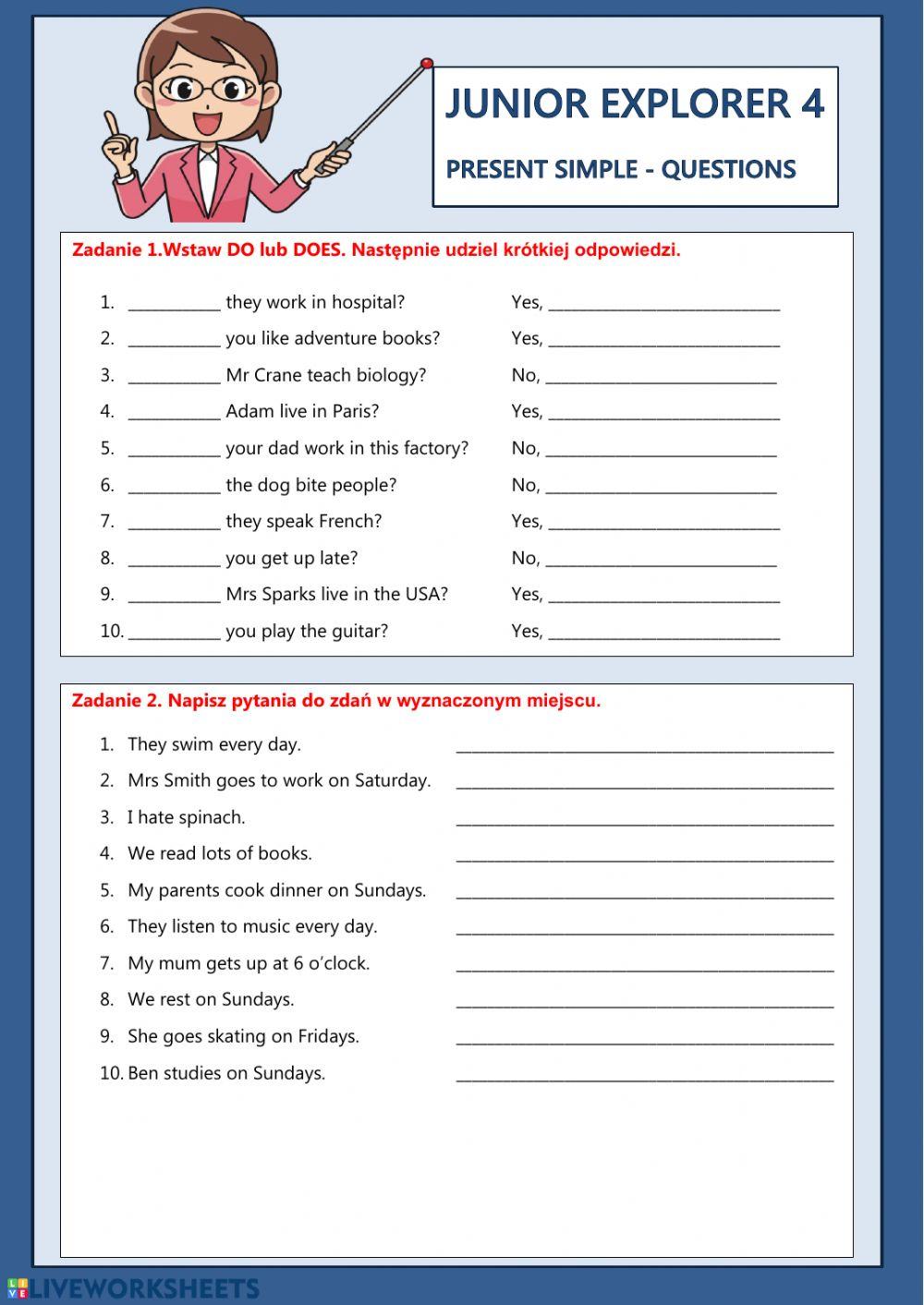 Present Simple questions