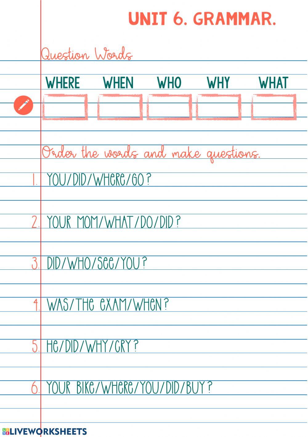 Poptropica 5. Unit 6 Grammar