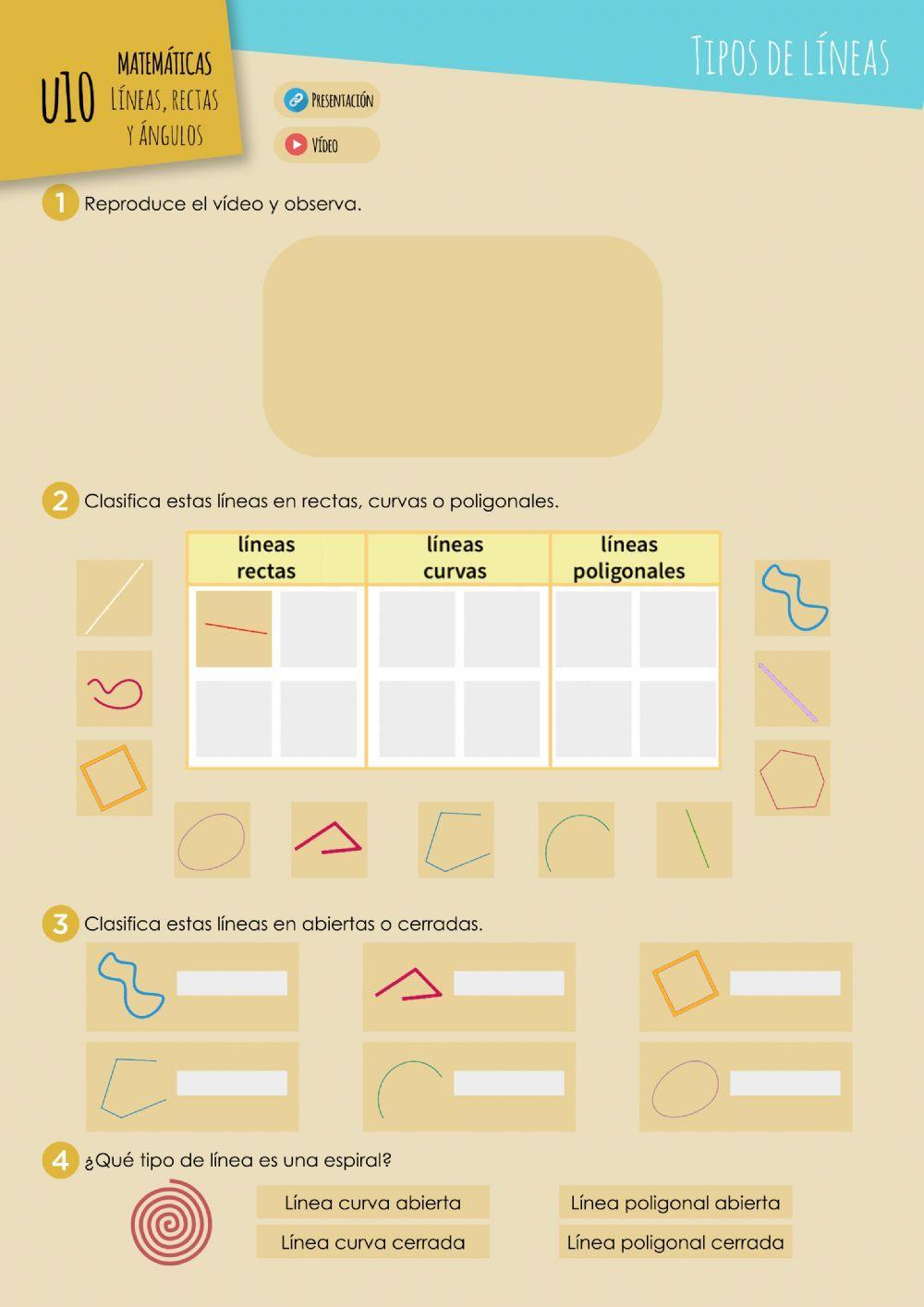 MAT U10 - Tipos de Líneas