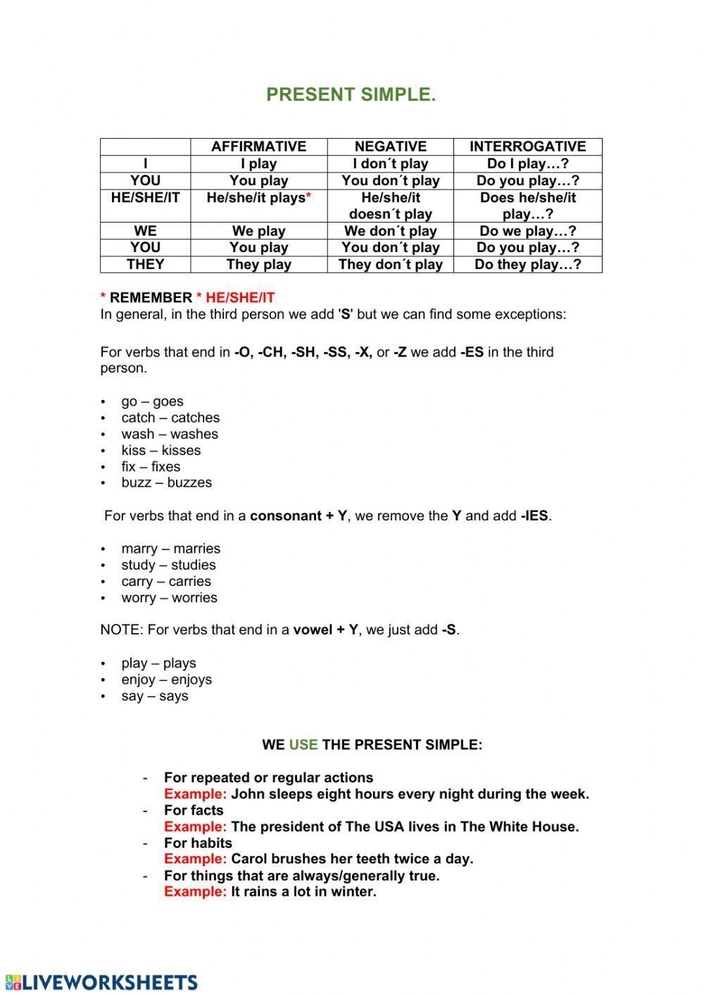 present simple-present continious