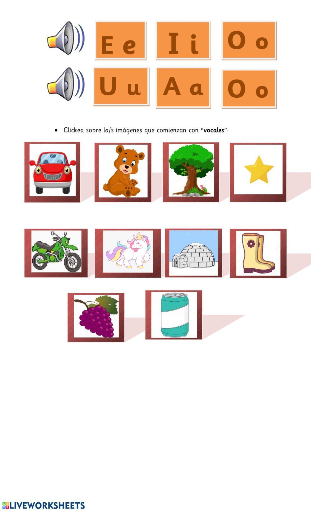 A jugar con las vocales