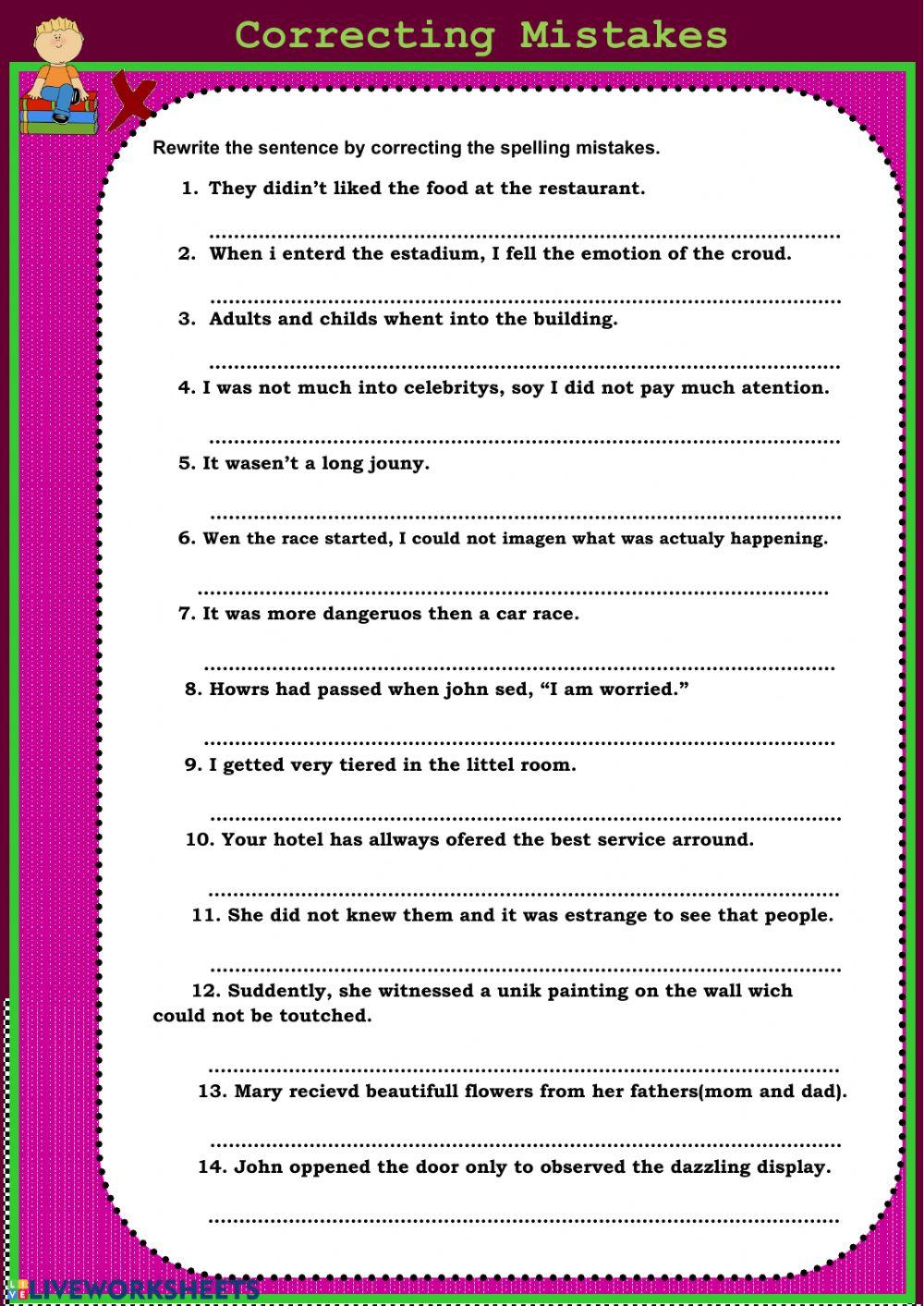 correct-the-spelling-mistakes-worksheet-live-worksheets